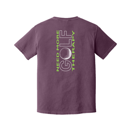Golf T | GOLF Therapy - Vertical Back | Comfort Colors 100% cotton, 5 Colors