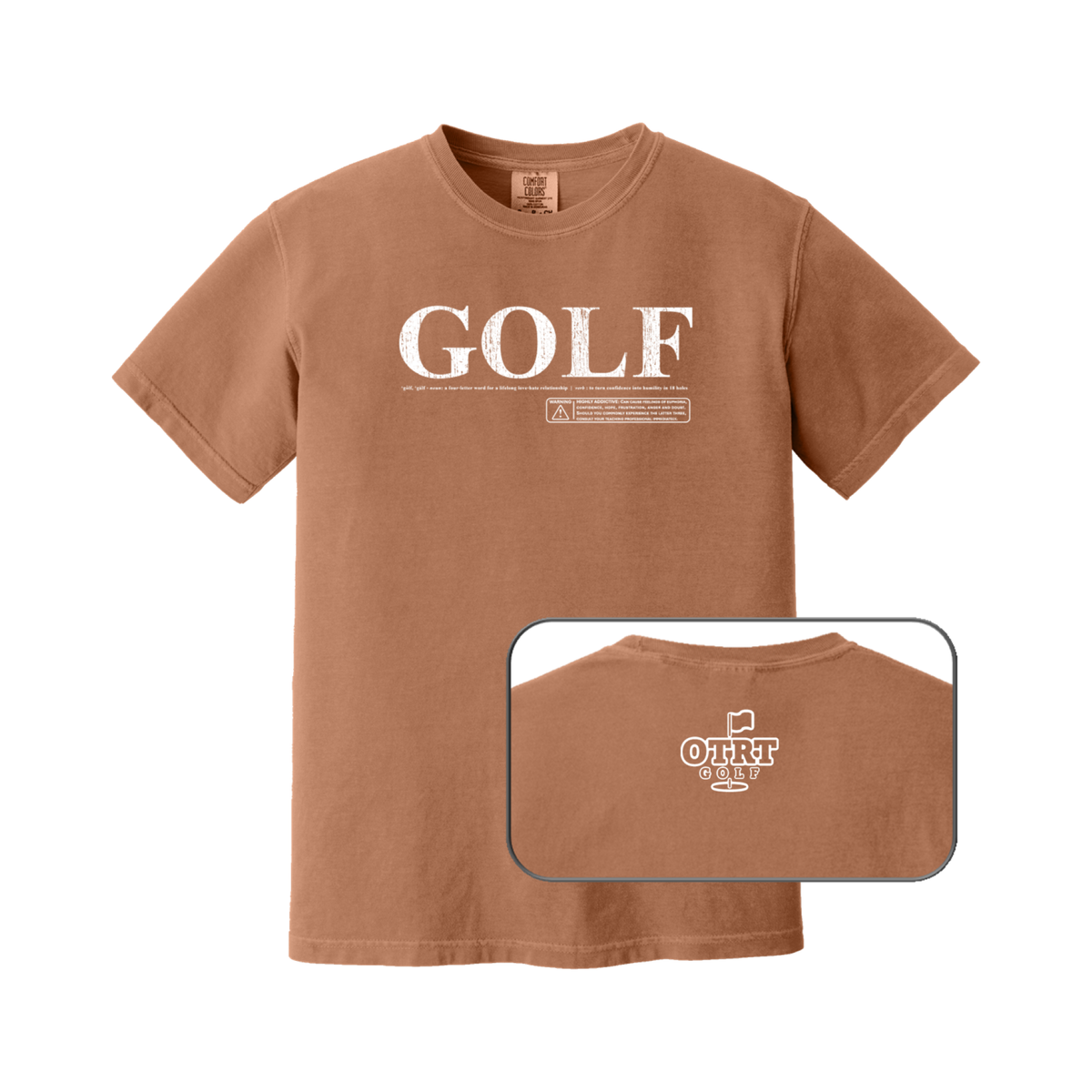 GOLF WARNING | Golf T-Shirt - Premium Cotton