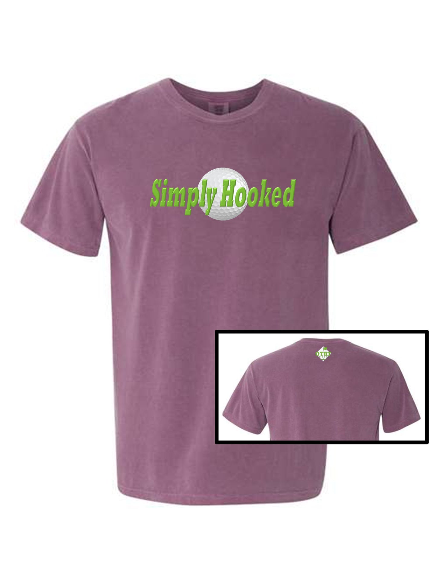 03b - Golf T - Simply Hooked - Comfort Colors 100% cotton, 9 Colors