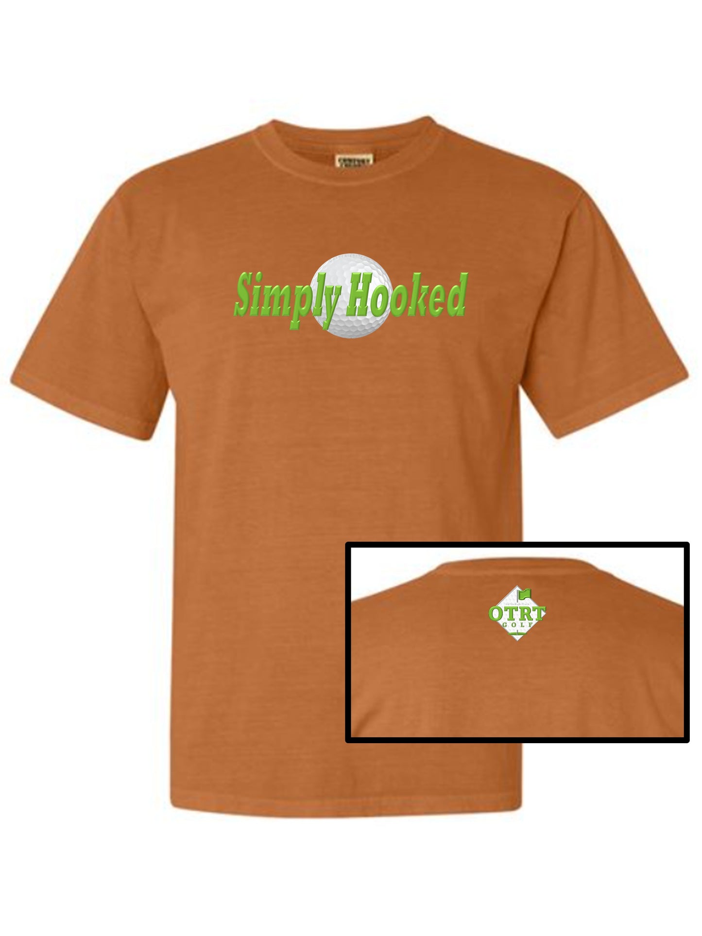 03b - Golf T - Simply Hooked - Comfort Colors 100% cotton, 9 Colors