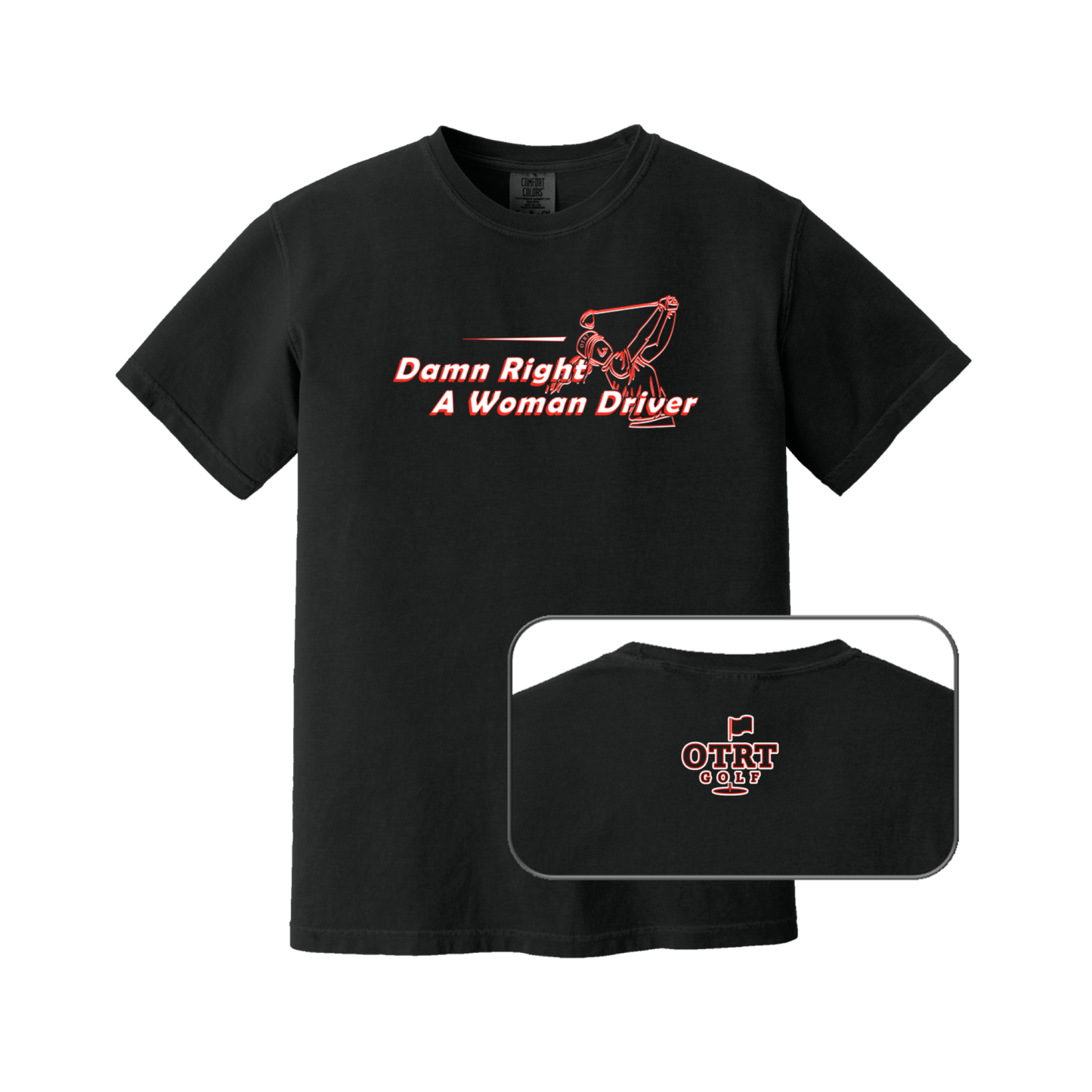 Woman Driver | Womens Golf T-shirt | Premium Cotton 9 Colors