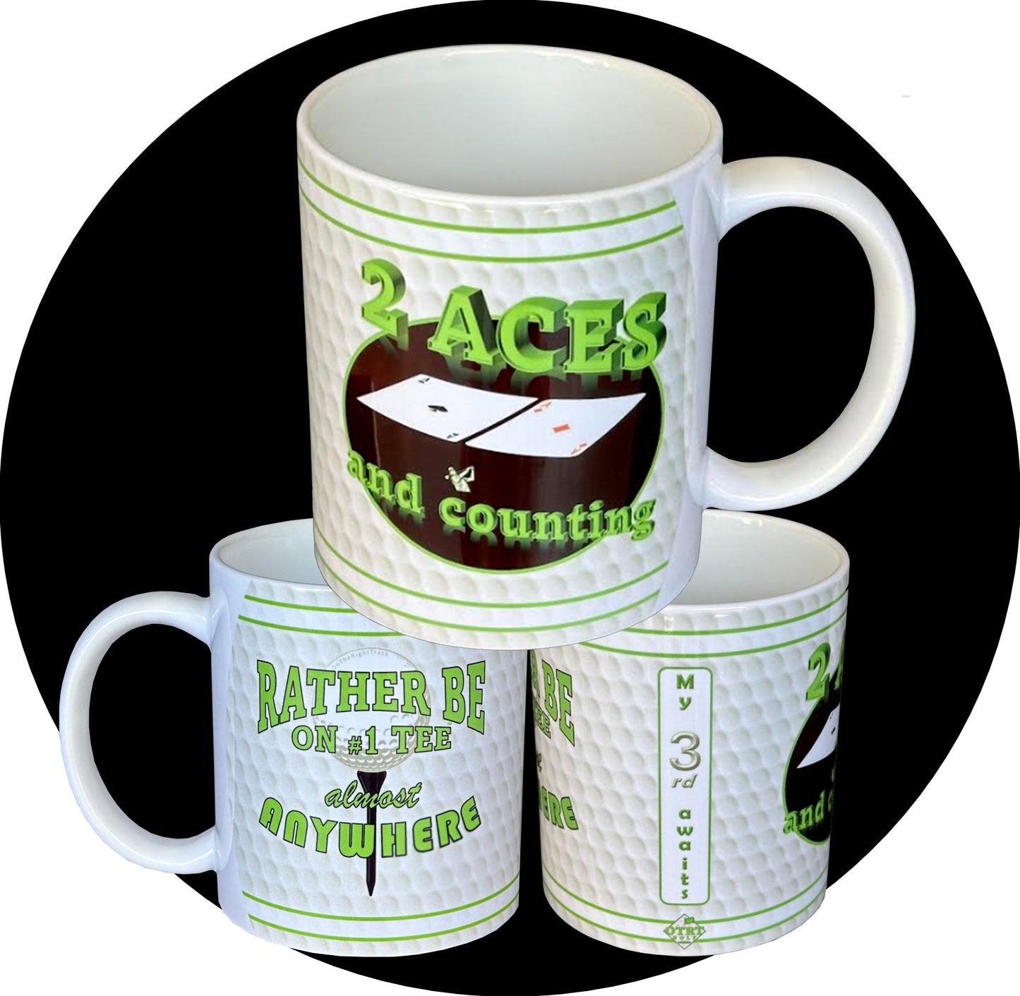 ACES™ Hole(s)-In-One Mug - 12oz & 15oz for any current hole-in-one tally.