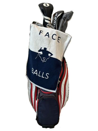 34 - FACE/BALLS™ Golf Towel 16 x 24, 4 color options.  Made in USA.