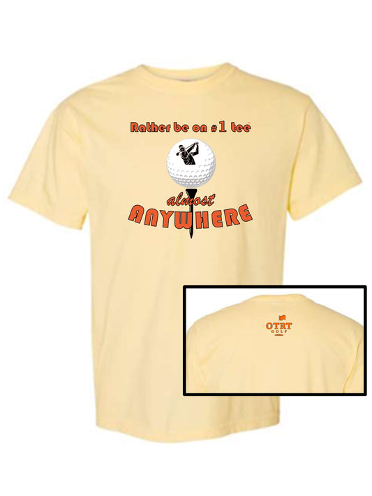 Golf T - A8b, Rather be on #1 Tee™ Traditional 2 - 100% Cotton, 8 colors