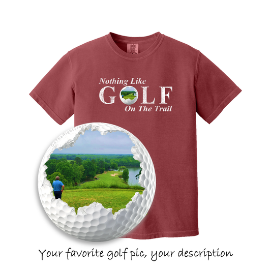 Custom Golf T-Shirt | Custom Photo Template | Premium Cotton