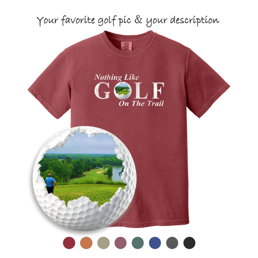 Custom Golf T-Shirt | Custom Photo Template | Premium Cotton