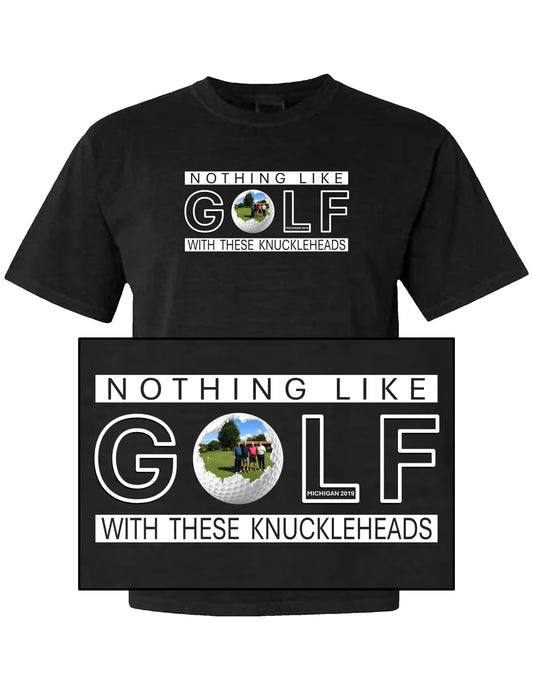 Custom Golf T | Custom Photo Template 2 - Comfort Colors 100% Cotton