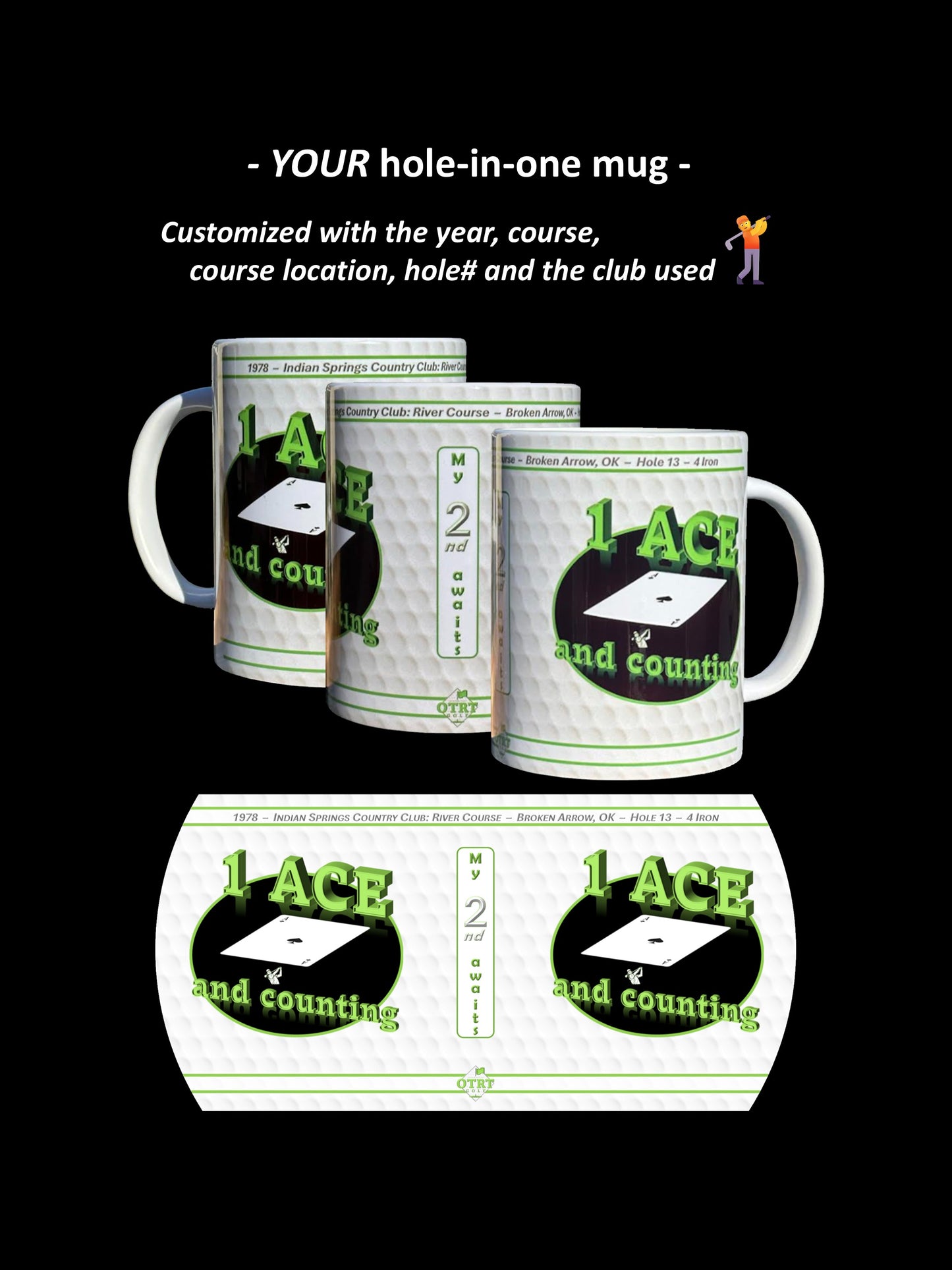 Personalized ONE ACE Hole-In-One Mug