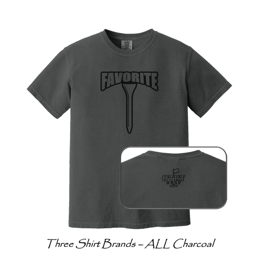 Favorite Tee - Stealth Edition | Premium Cotton - 60/40 Blend - Basic Cotton Options