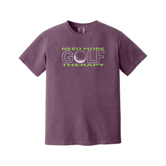 Golf T | GOLF Therapy - Standard or Mirror Imaged | Comfort Colors 100% cotton,  5 Colors