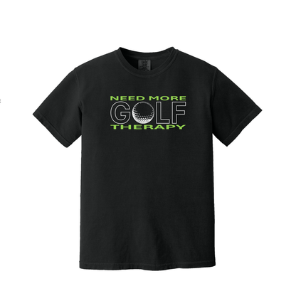 Golf T | GOLF Therapy - Standard or Mirror Imaged | Comfort Colors 100% cotton,  5 Colors