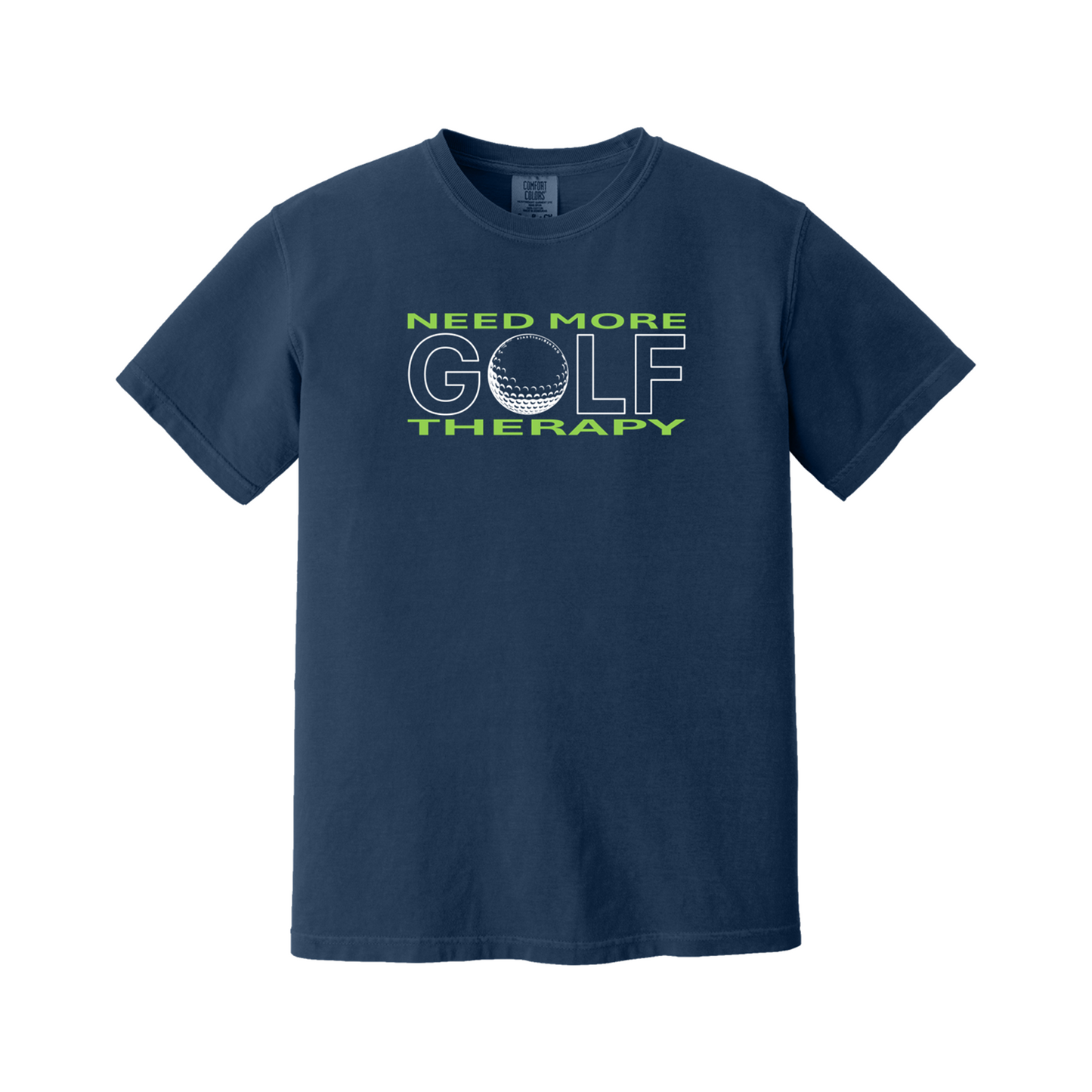 Golf T | GOLF Therapy - Standard or Mirror Imaged | Comfort Colors 100% cotton,  5 Colors
