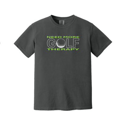 Golf T | GOLF Therapy - Standard or Mirror Imaged | Comfort Colors 100% cotton,  5 Colors