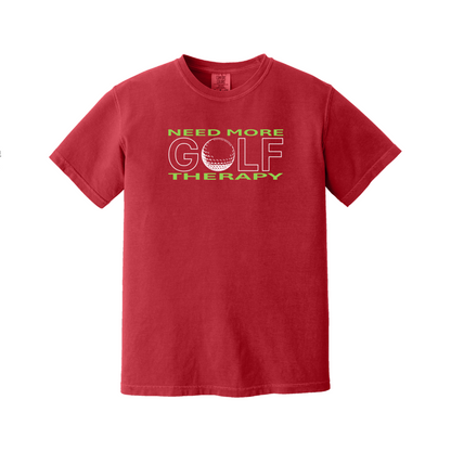 Golf T | GOLF Therapy - Standard or Mirror Imaged | Comfort Colors 100% cotton,  5 Colors