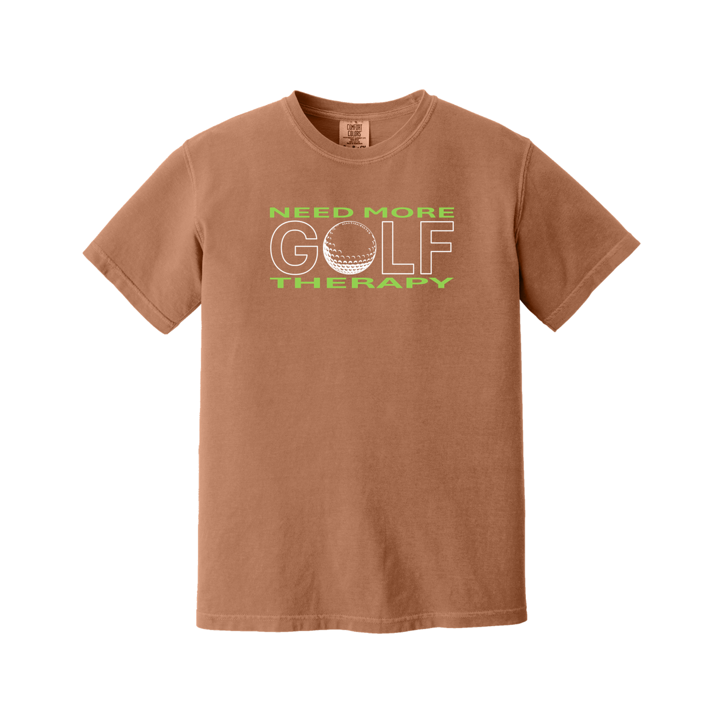 Golf T | GOLF Therapy - Standard or Mirror Imaged | Comfort Colors 100% cotton,  5 Colors