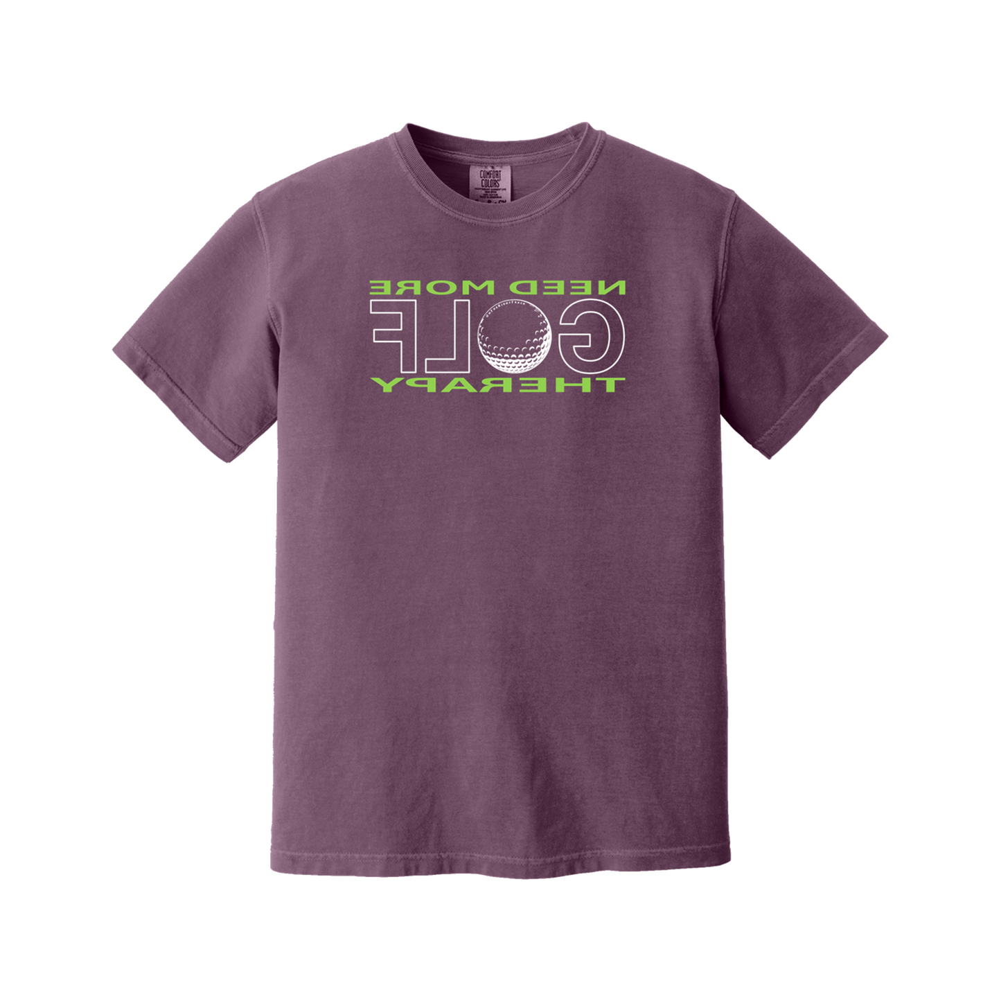 Golf T | GOLF Therapy - Standard or Mirror Imaged | Comfort Colors 100% cotton,  5 Colors