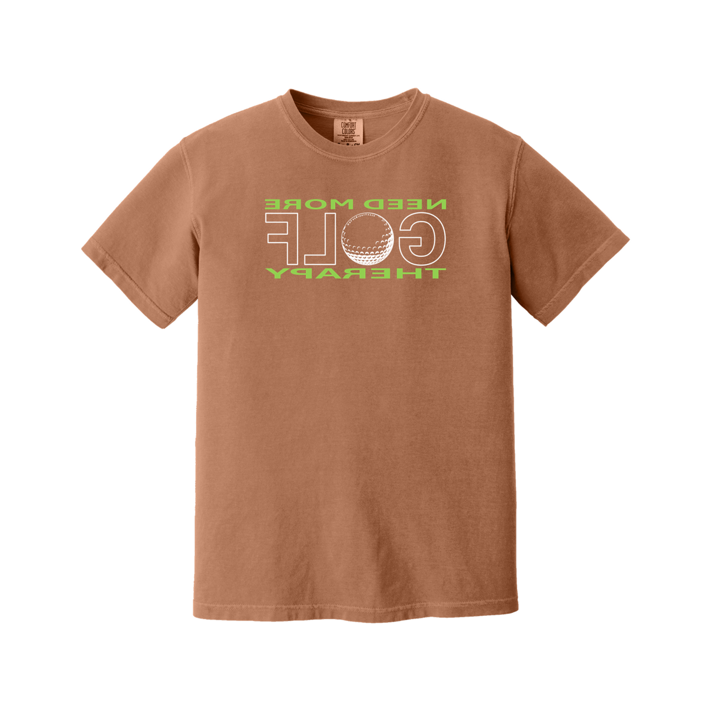 Golf T | GOLF Therapy - Standard or Mirror Imaged | Comfort Colors 100% cotton,  5 Colors