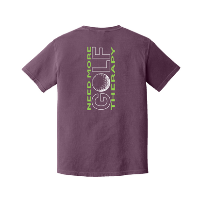 Golf T | GOLF Therapy - Vertical Back | Comfort Colors 100% cotton,  5 Colors