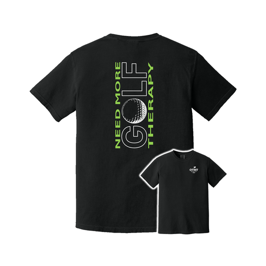 Golf T | GOLF Therapy - Vertical Back | Comfort Colors 100% cotton,  5 Colors