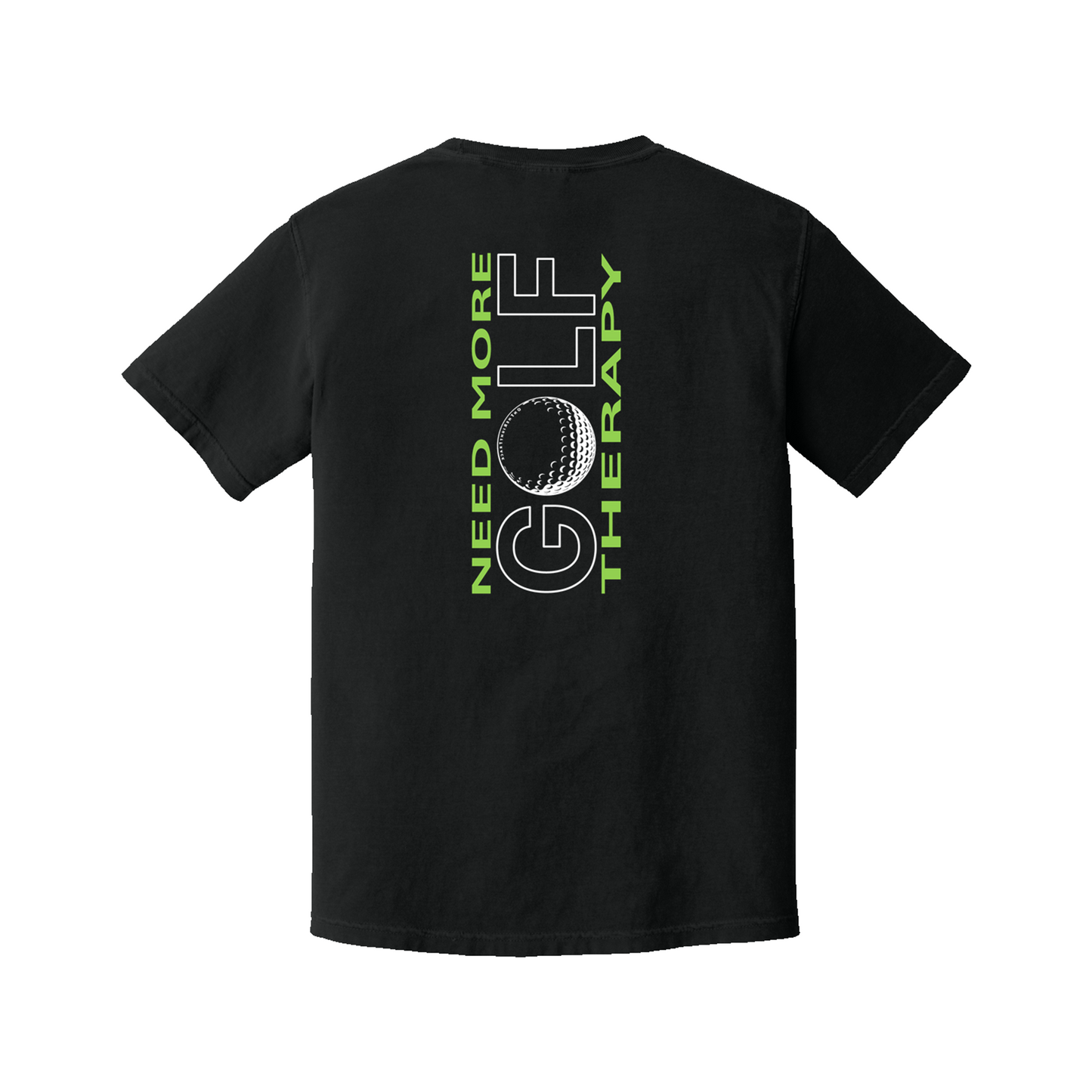 Golf T | GOLF Therapy - Vertical Back | Comfort Colors 100% cotton,  5 Colors