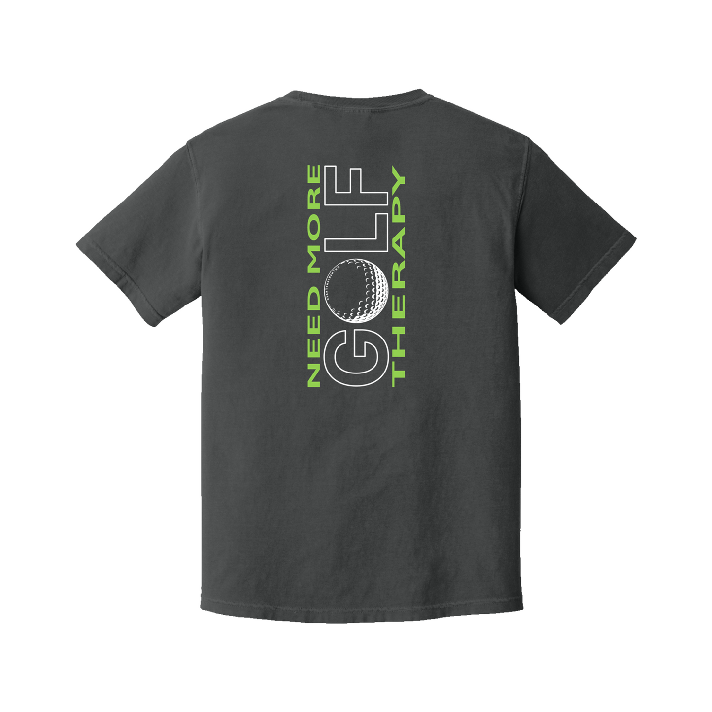 Golf T | GOLF Therapy - Vertical Back | Comfort Colors 100% cotton,  5 Colors