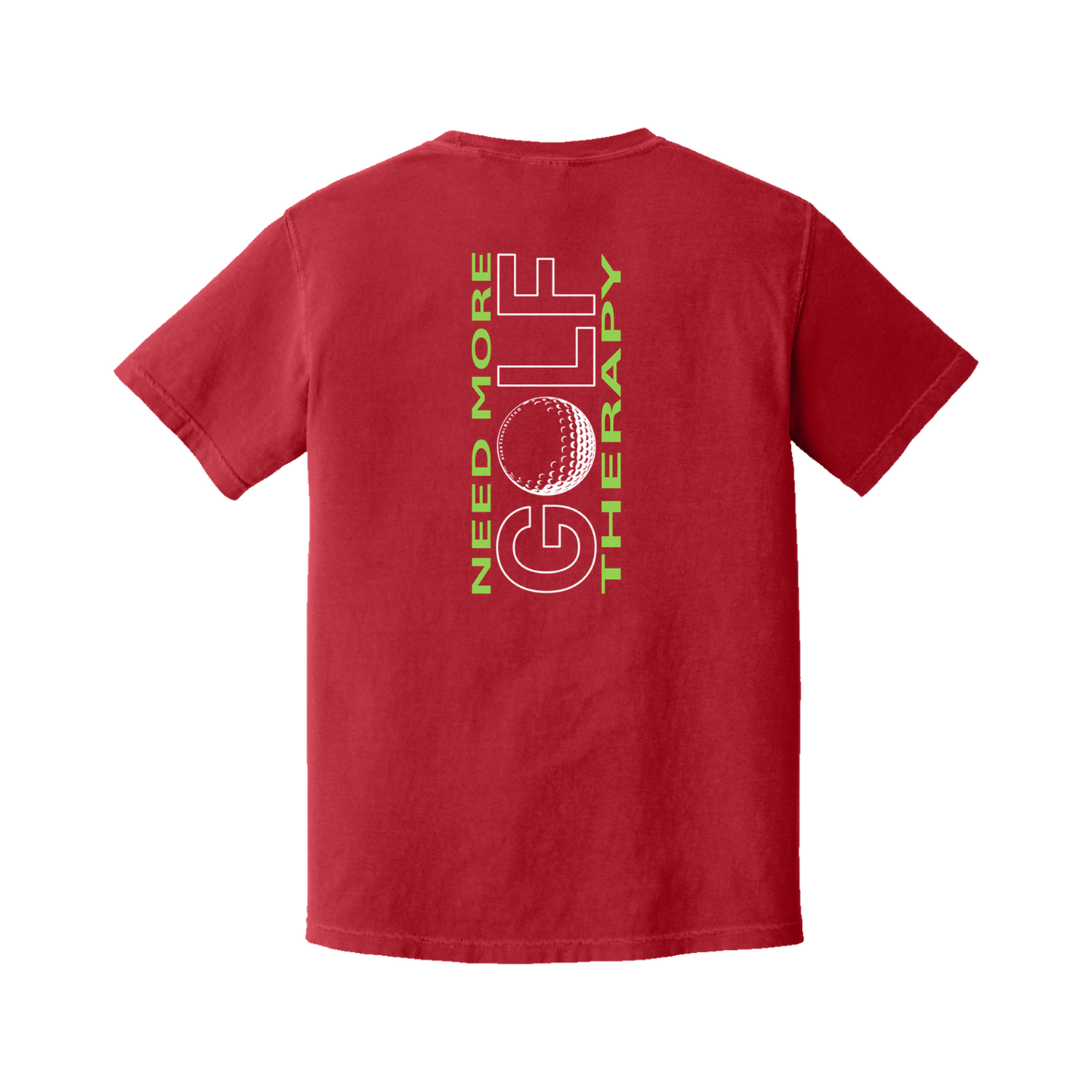 Golf T | GOLF Therapy - Vertical Back | Comfort Colors 100% cotton,  5 Colors