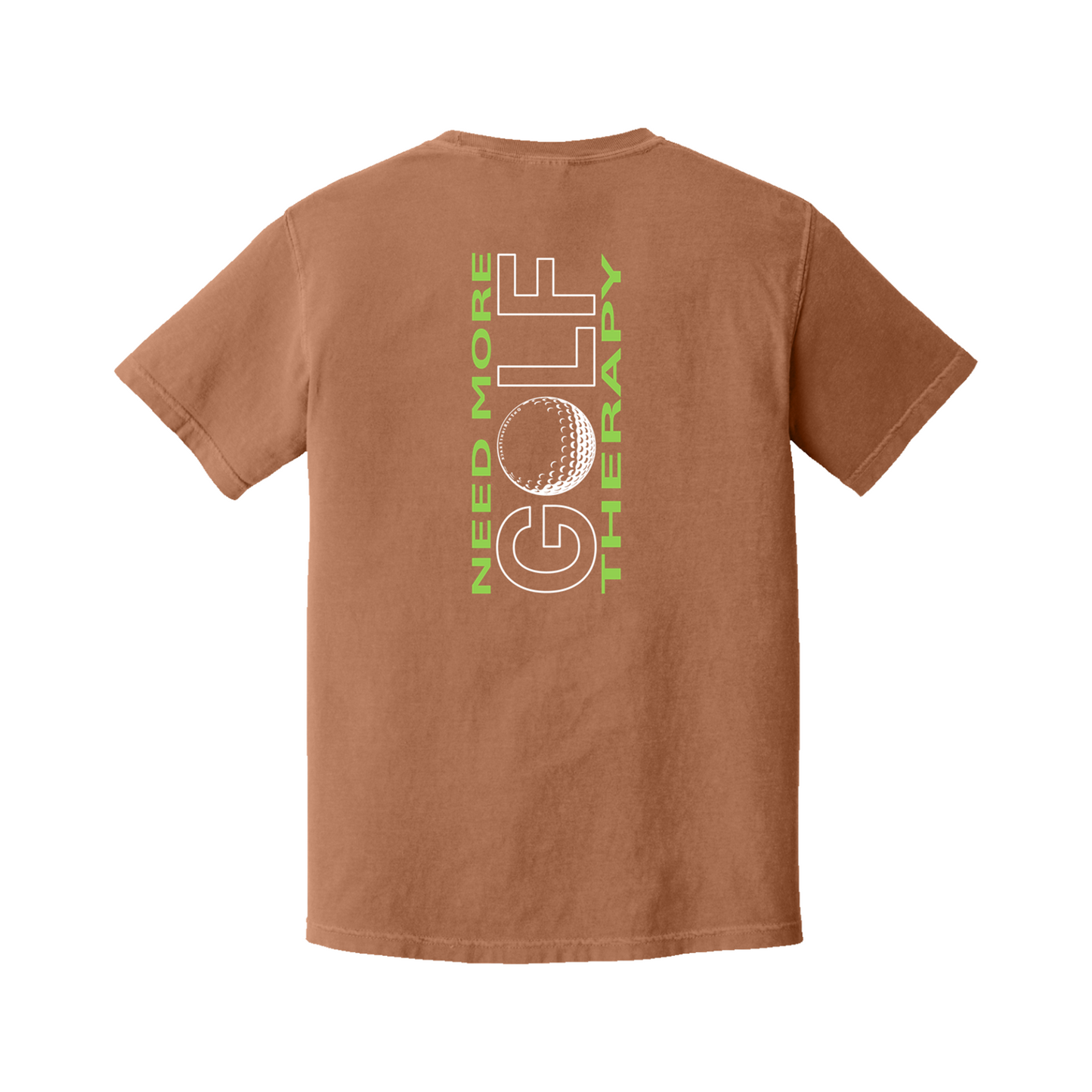 Golf T | GOLF Therapy - Vertical Back | Comfort Colors 100% cotton,  5 Colors