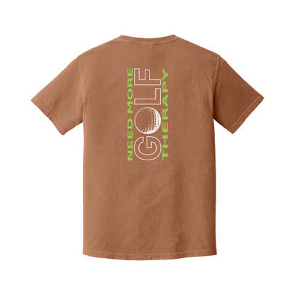 Golf T | GOLF Therapy - Vertical Back | Comfort Colors 100% cotton,  5 Colors