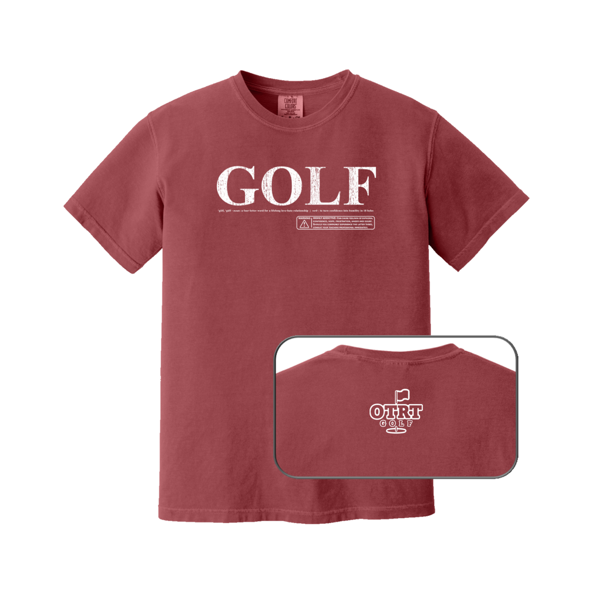 GOLF WARNING | Golf T-Shirt - Premium Cotton