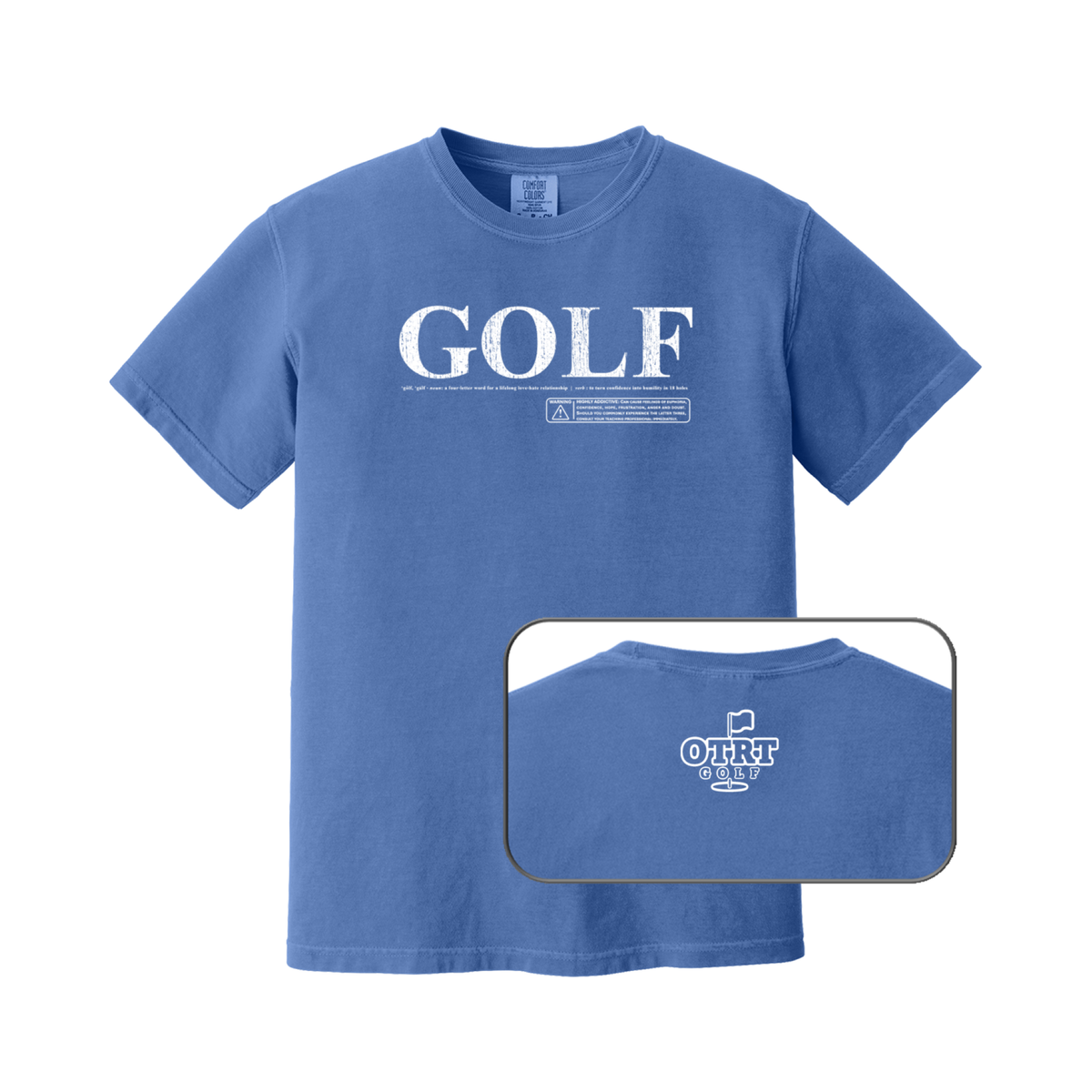 GOLF WARNING | Golf T-Shirt - Premium Cotton