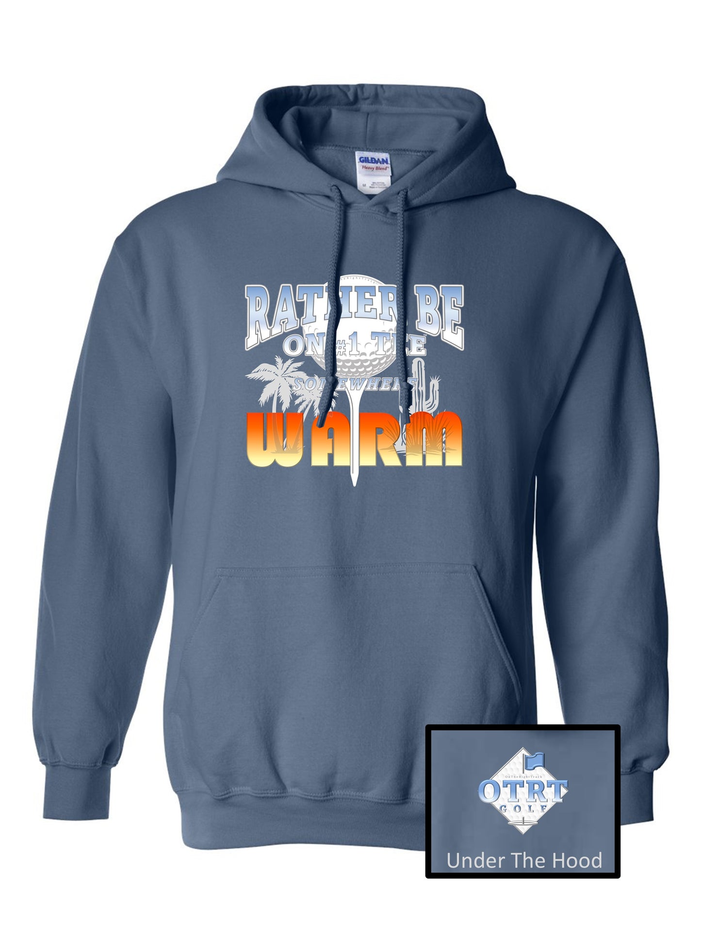 Golf Hoodie 1 "Rather be on #1 tee Somewhere WARM" Unisex 6 colors