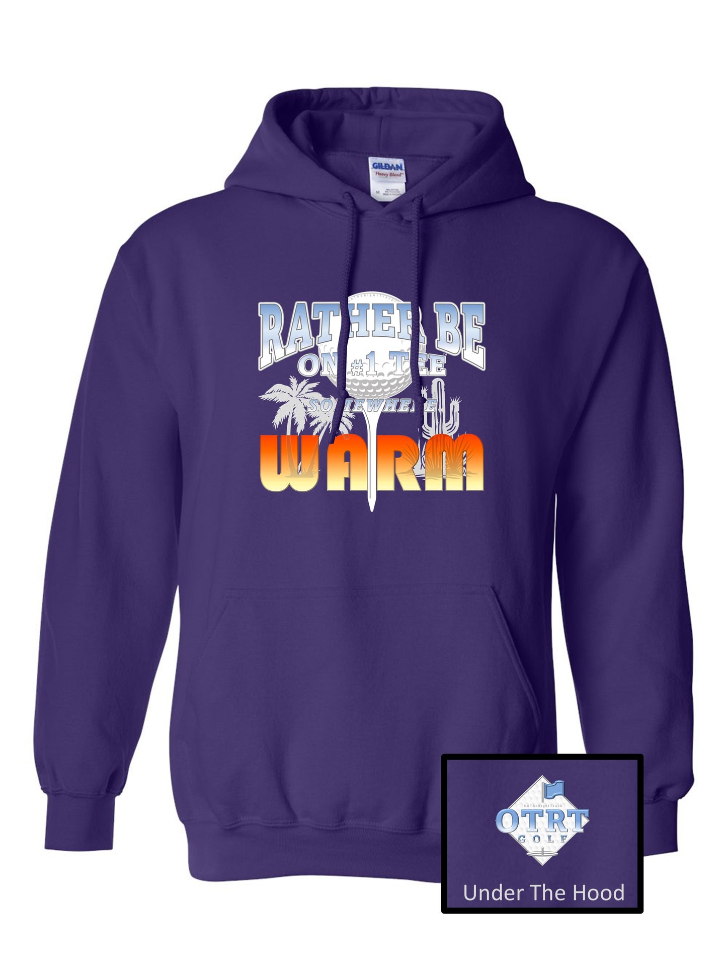 Golf Hoodie 1 "Rather be on #1 tee Somewhere WARM" Unisex 6 colors