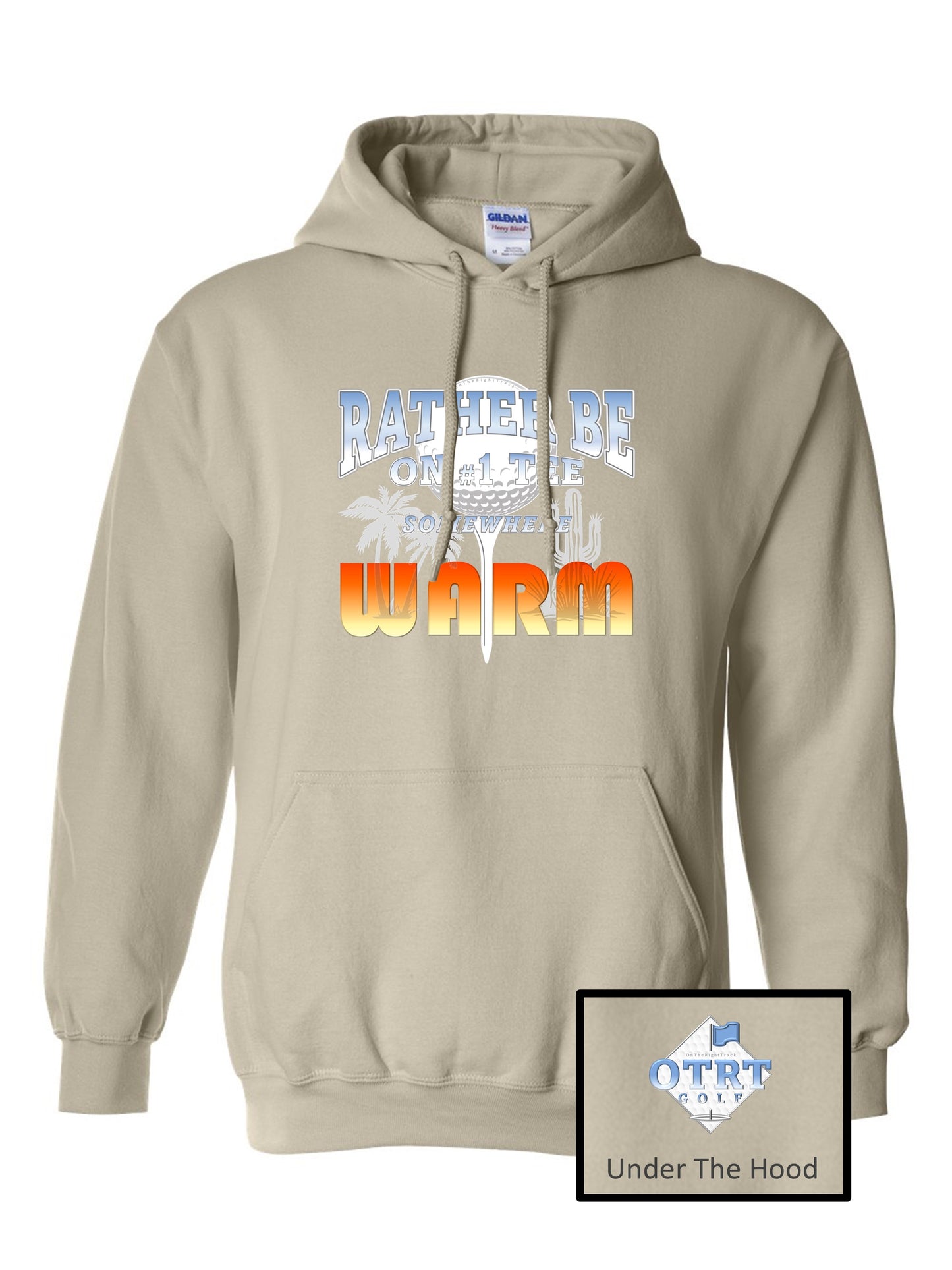 Golf Hoodie 1 "Rather be on #1 tee Somewhere WARM" Unisex 6 colors