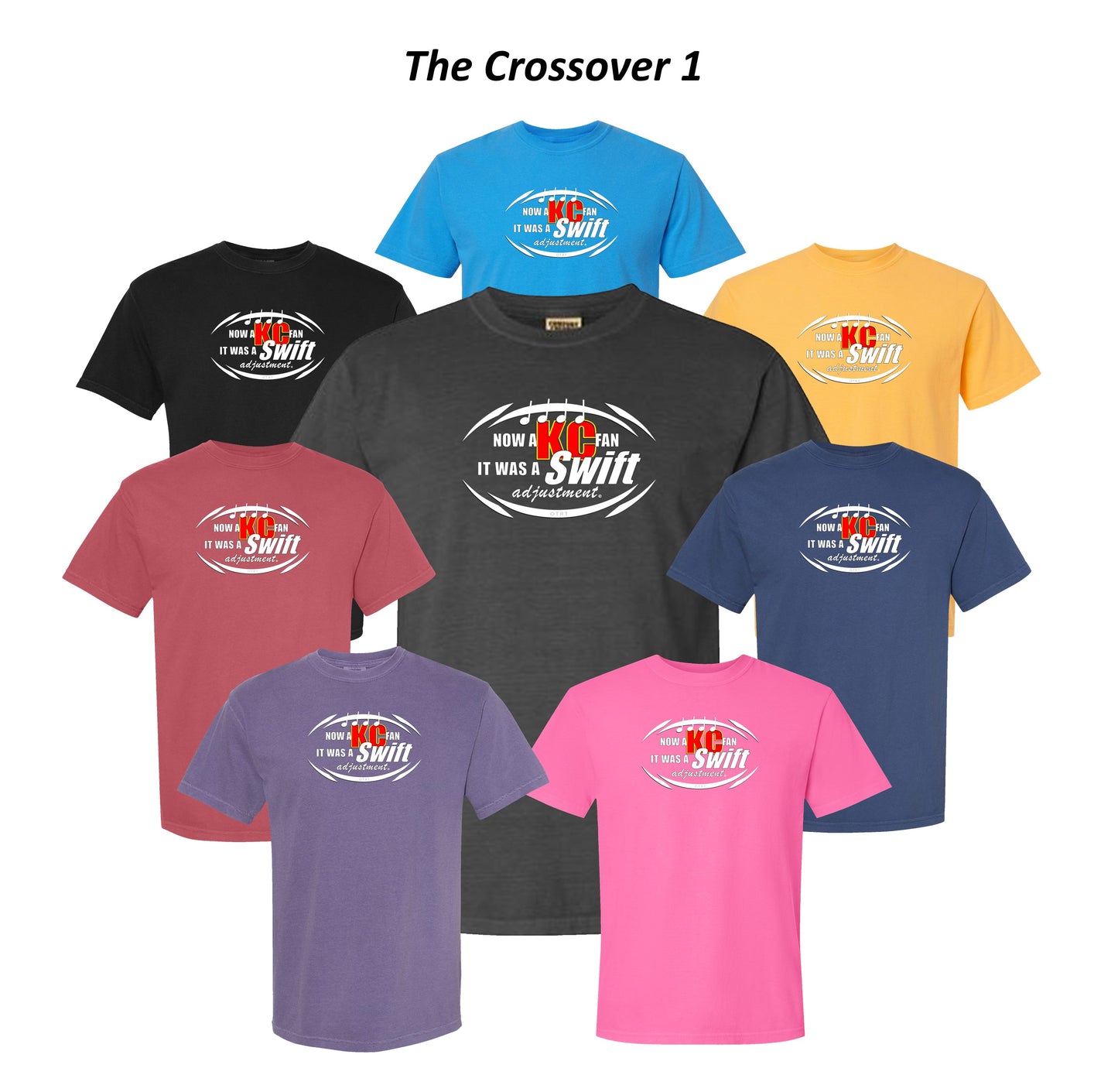 02a Swift Adjustment | Crossover 1 Football- Comfort Colors 100% Cotton 8 colors
