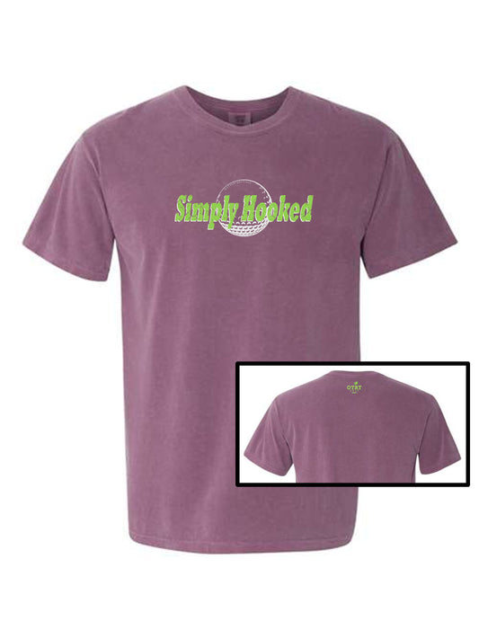 01 - Golf T - Simply Hooked - Comfort Colors 100% cotton,  9 Colors