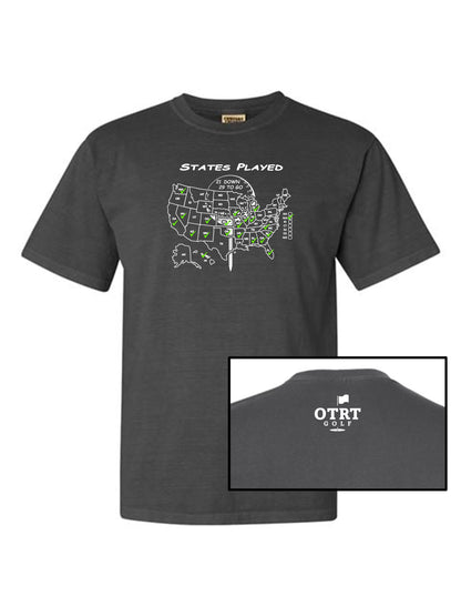 Custom Golf T | STATES YOU'VE PLAYED - Comfort Colors 100% Cotton