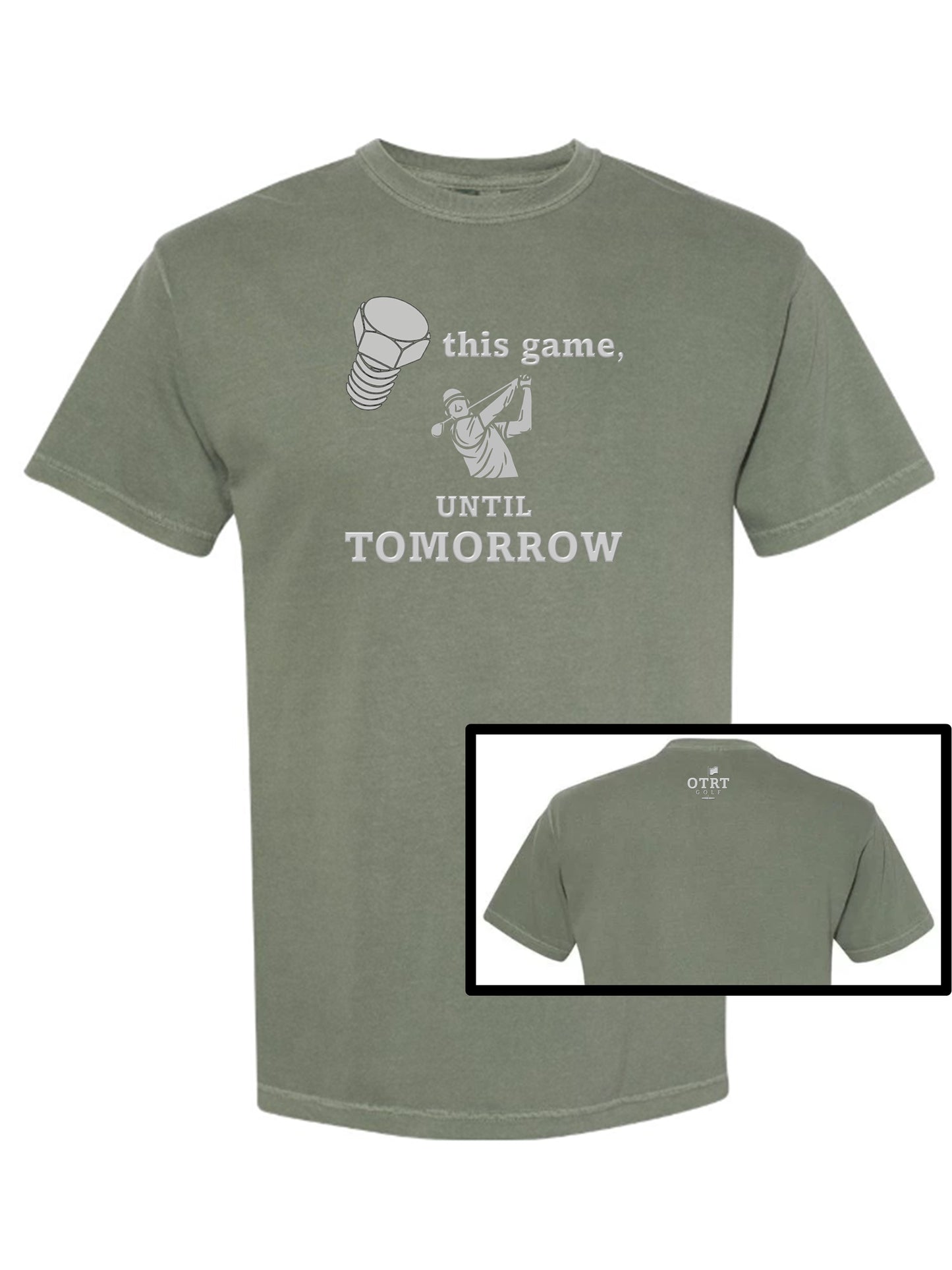 Golf T - A3b, Screw This Game, Until Tomorrow.  Fringe 1 - 100% cotton,  6 Colors