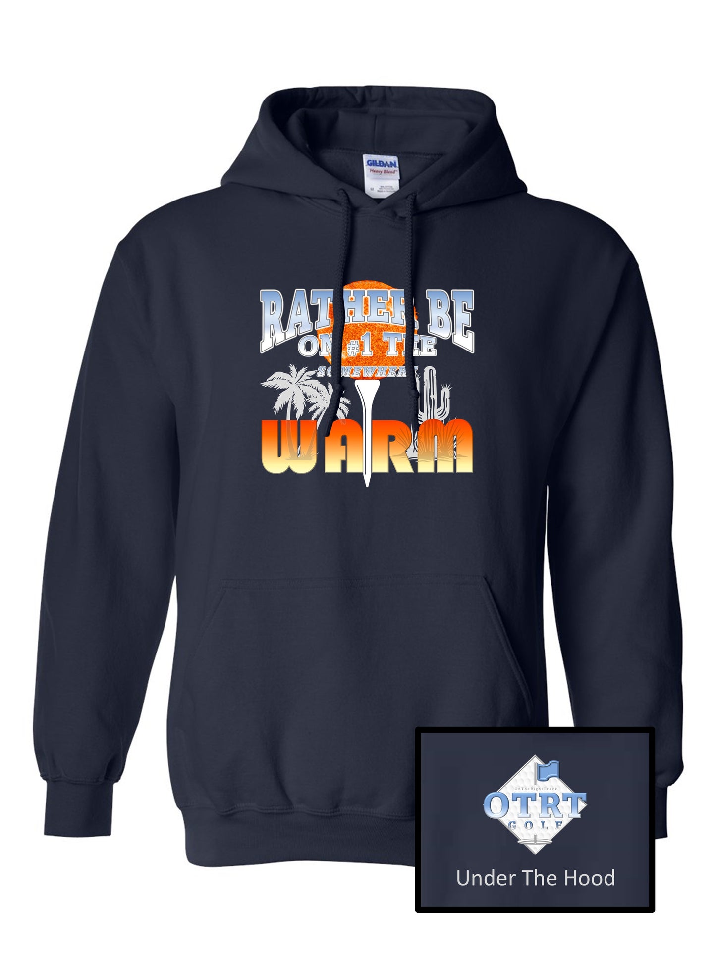 Golf Hoodie 1 "Rather be on #1 tee Somewhere WARM" Unisex 6 colors