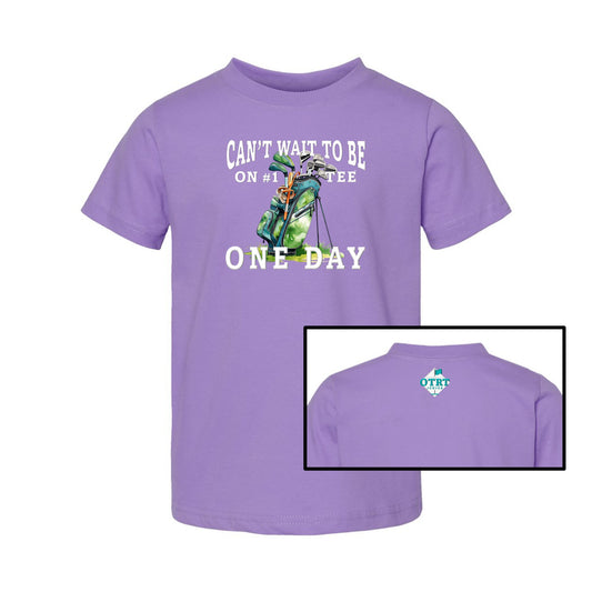 Toddler T-Shirt 3 - Can't Wait To Be On #1 Tee One Day™ - Rabbit Skins 100% cotton unisex design, 6 colors