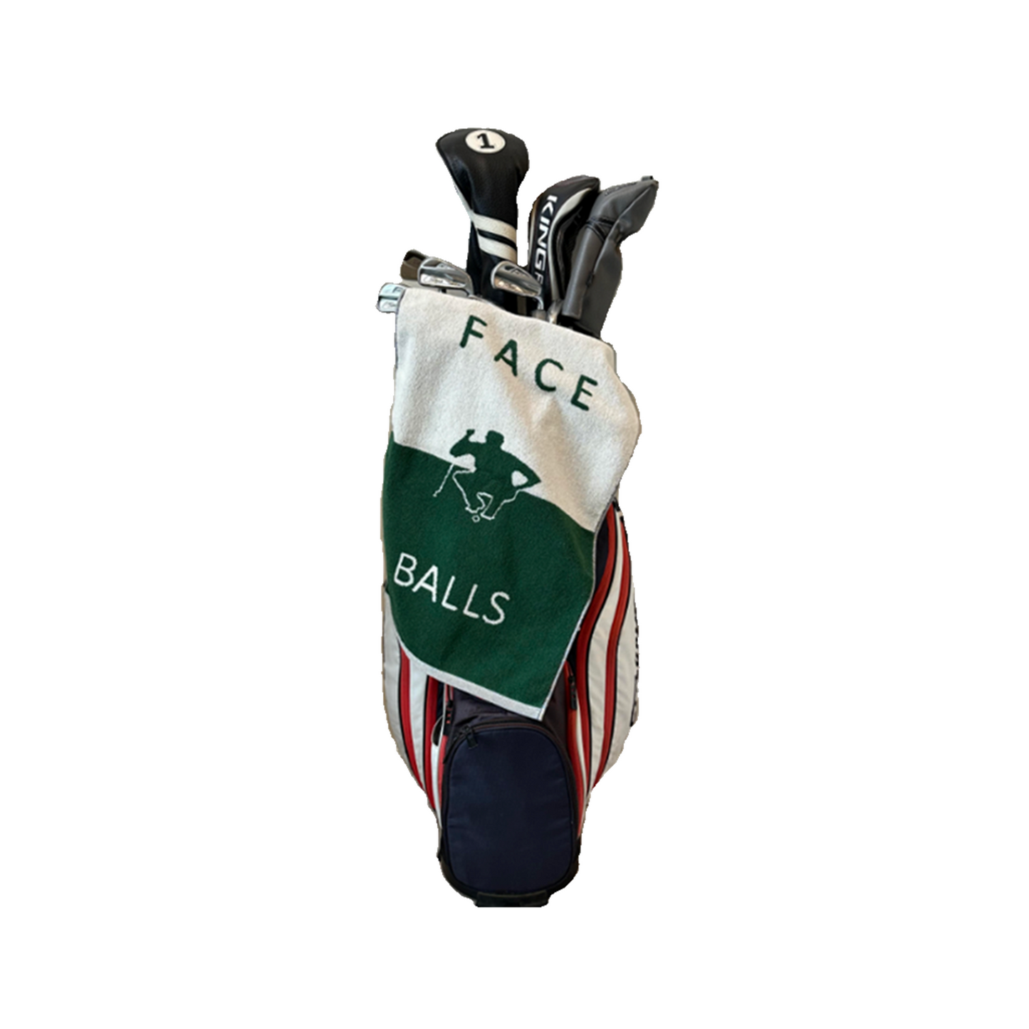Golf Towel | FACE/BALLS™ Greens Towel 16 x 24, 4 colors.  Made in USA.