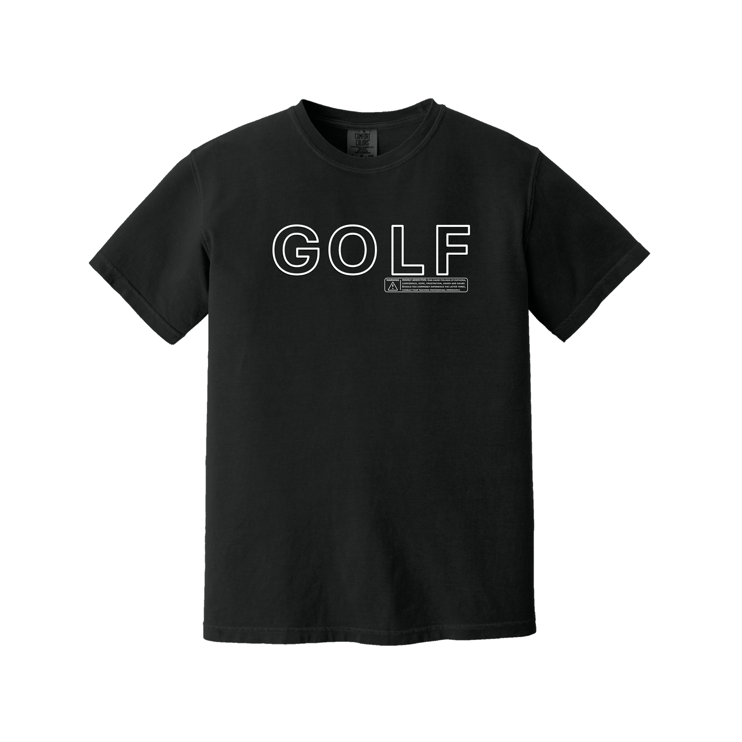 Golf T | GOLF WARNING - Comfort Colors cotton - 8 Colors