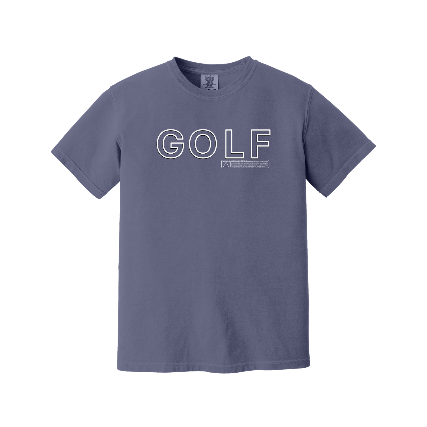 Golf T | GOLF WARNING - Comfort Colors cotton - 8 Colors