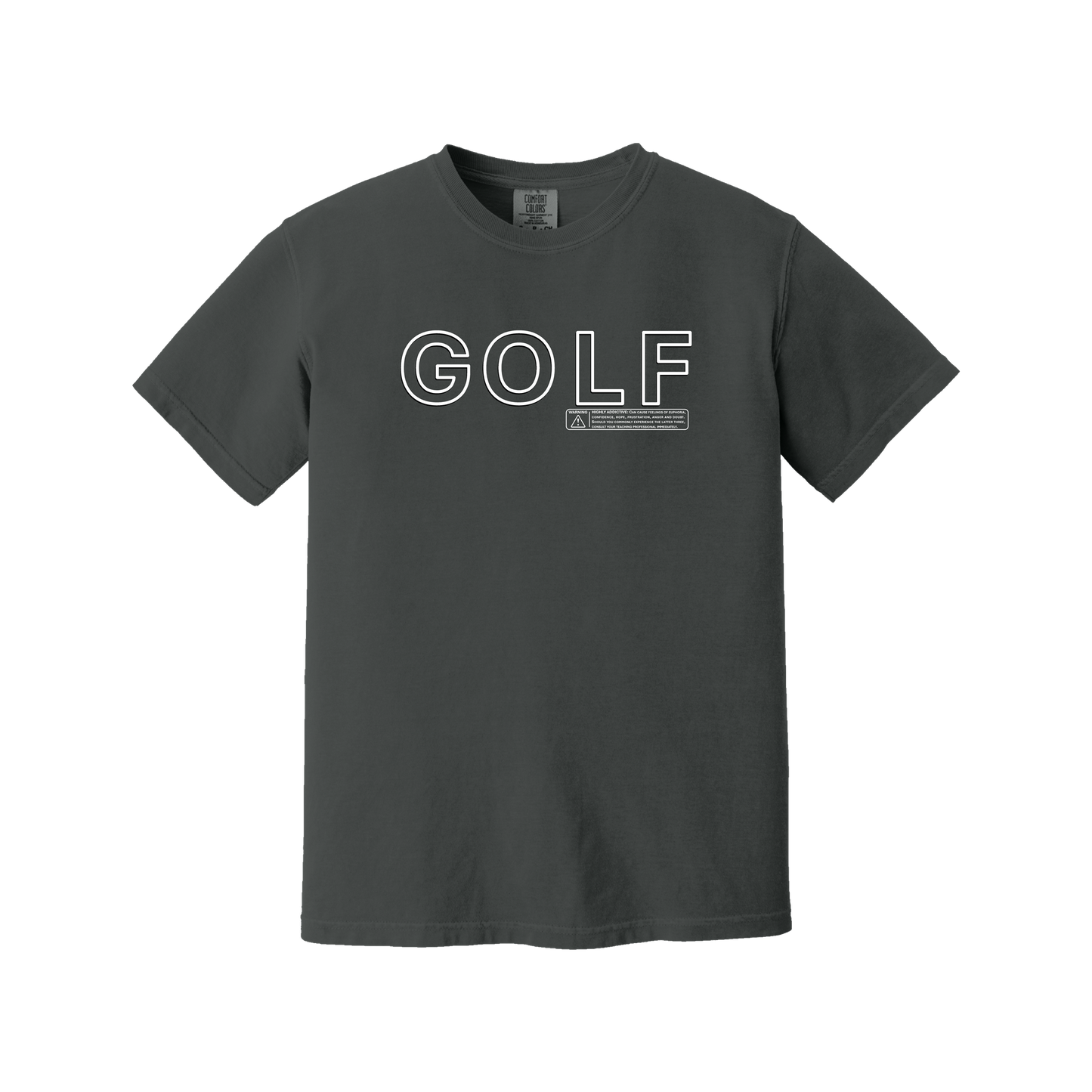 Golf T | GOLF WARNING - Comfort Colors cotton - 8 Colors