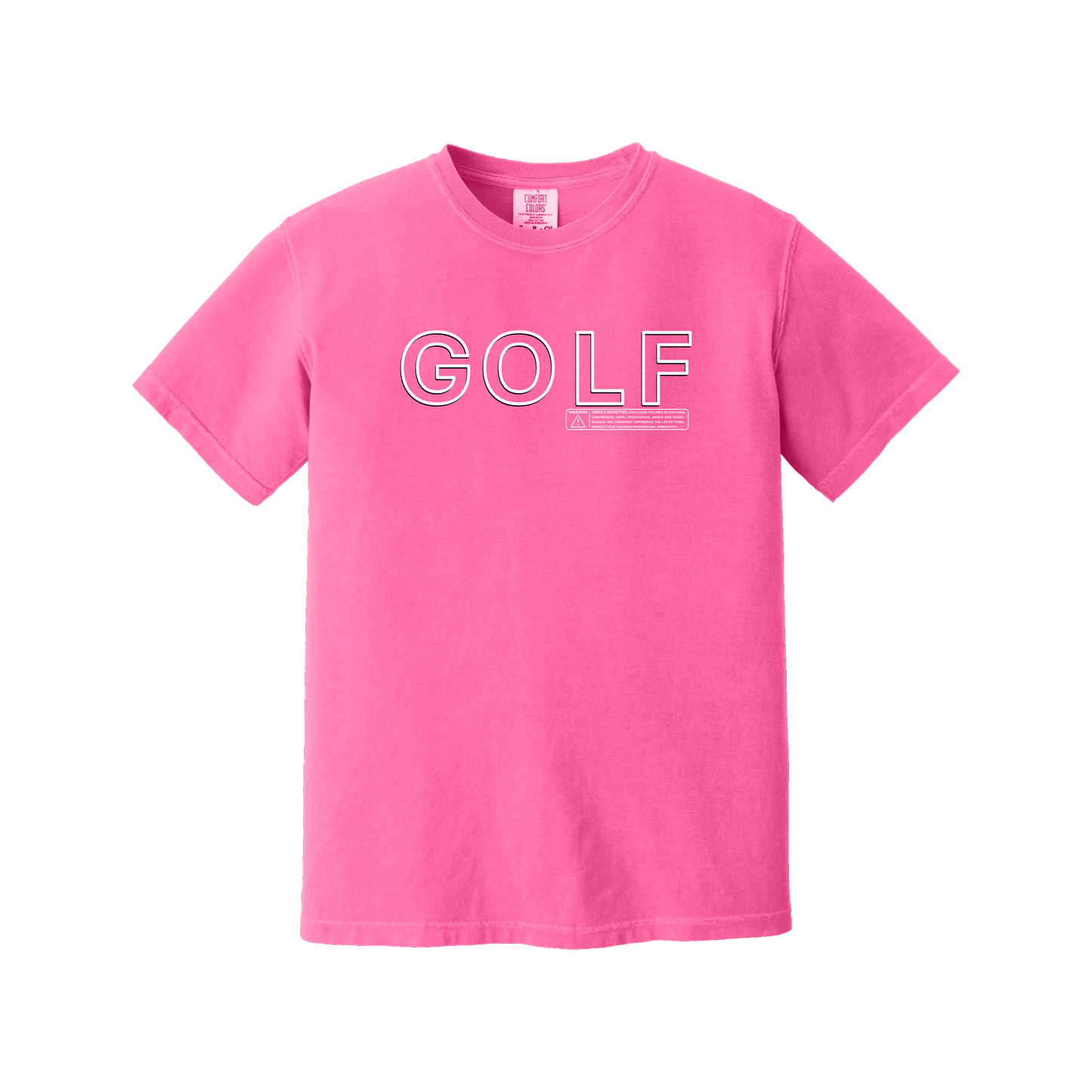 Golf T | GOLF WARNING - Comfort Colors cotton - 8 Colors