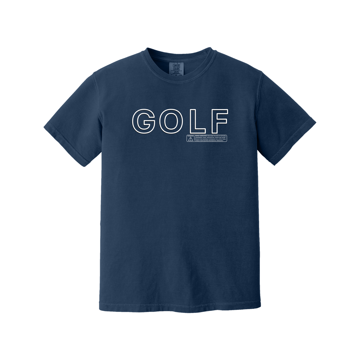 Golf T | GOLF WARNING - Comfort Colors cotton - 8 Colors