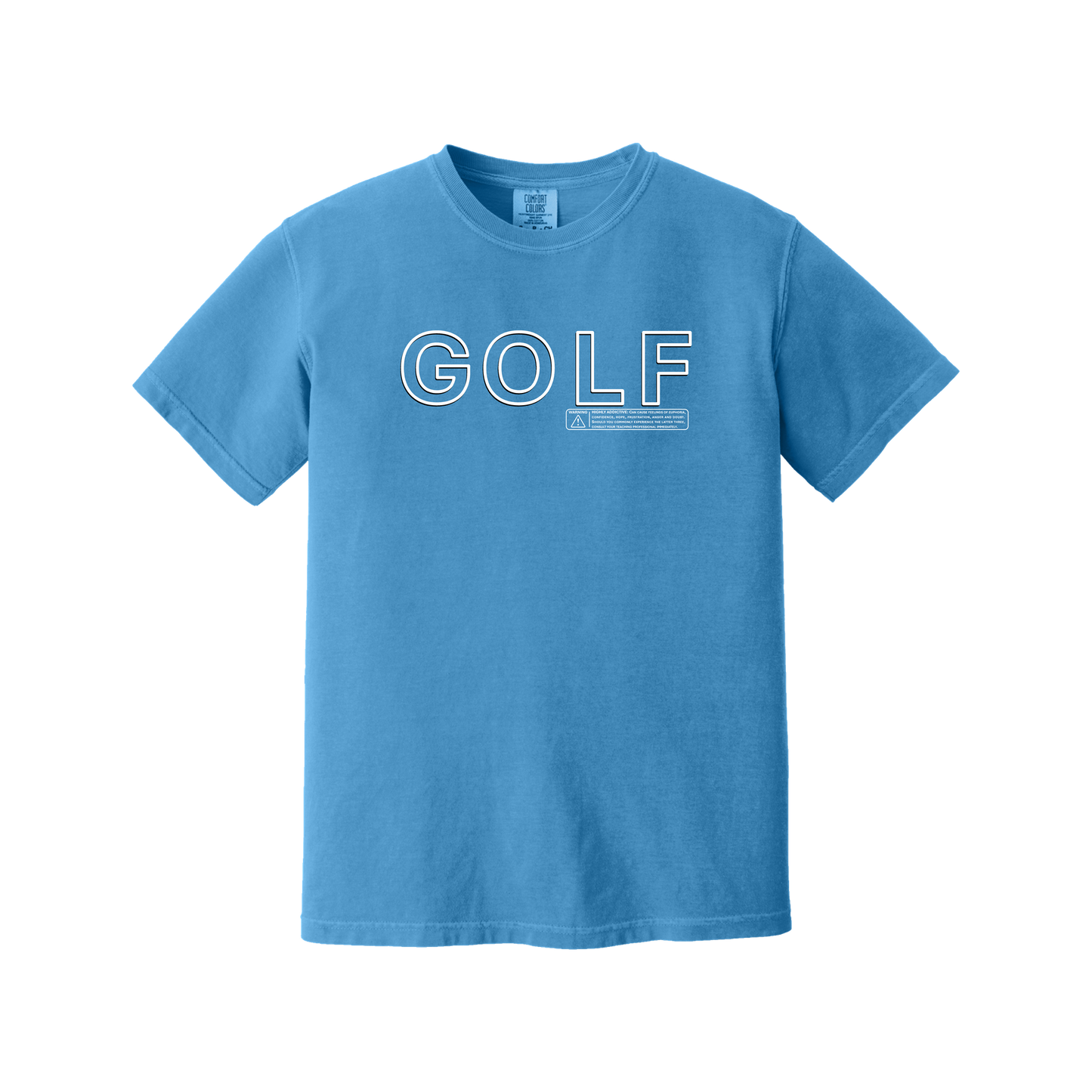 Golf T | GOLF WARNING - Comfort Colors cotton - 8 Colors