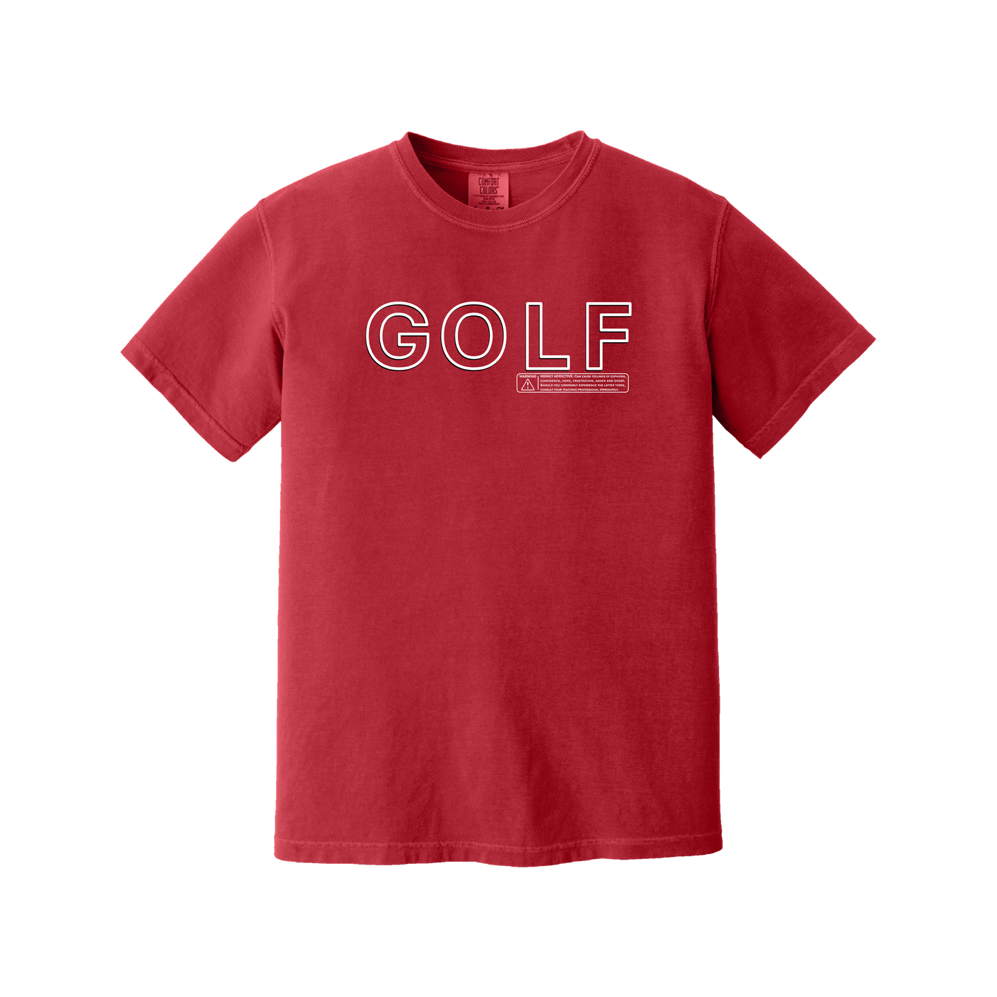 Golf T | GOLF WARNING - Comfort Colors cotton - 8 Colors