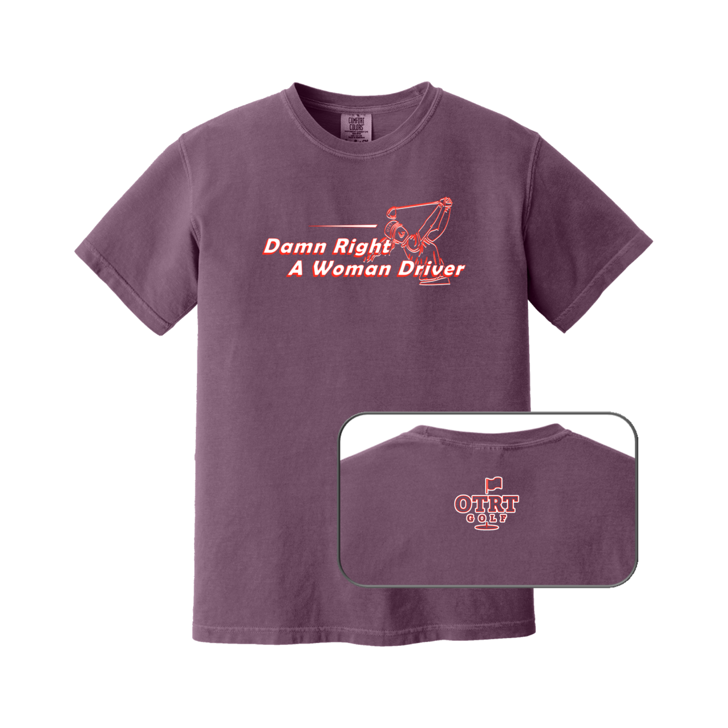 Woman Driver |  Womens Golf T-shirt | Premium Cotton 9 Colors