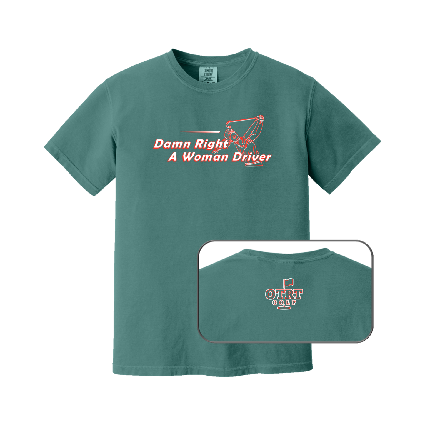 Woman Driver |  Womens Golf T-shirt | Premium Cotton 9 Colors