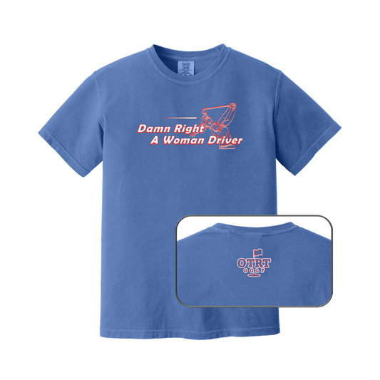 Woman Driver |  Womens Golf T-shirt | Premium Cotton 9 Colors